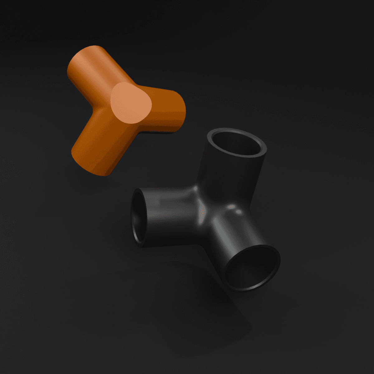 Yet another elbow connector 3d model