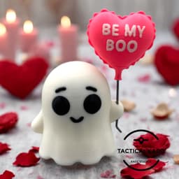Be My Boo Valentine Ghost โ Cute & Pre-Painted 3d model
