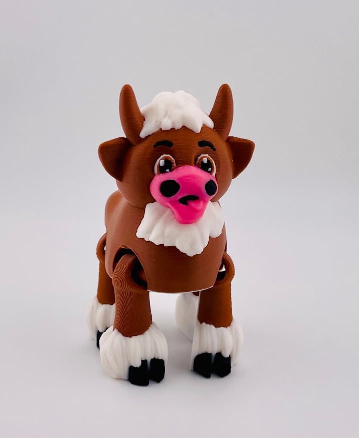 Fuzzy Cow Flexi 3d model