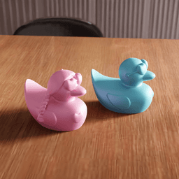 Couple Rubber Ducks 3d model