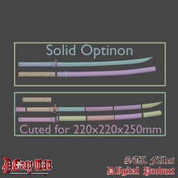 Yu Kanda Cosplay Mugen Cosplay Katana Anime D.Gray-man 3d model