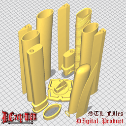 Yu Kanda Cosplay Mugen Cosplay Katana Anime D.Gray-man 3d model