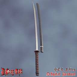 Yu Kanda Cosplay Mugen Cosplay Katana Anime D.Gray-man 3d model