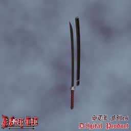 Yu Kanda Cosplay Mugen Cosplay Katana Anime D.Gray-man 3d model