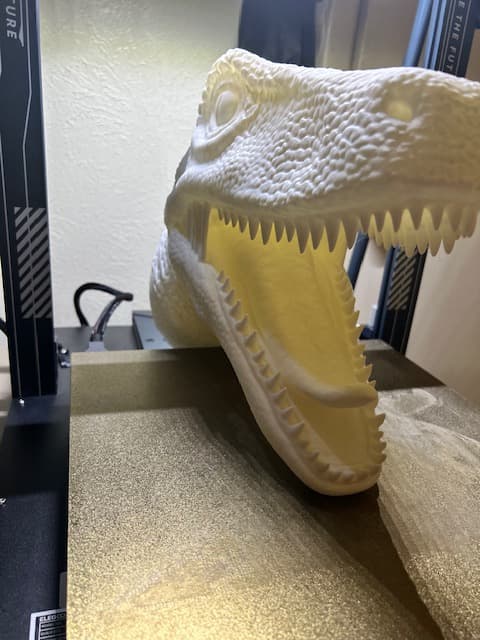 "Life finds a way". Printed at 125% scale.