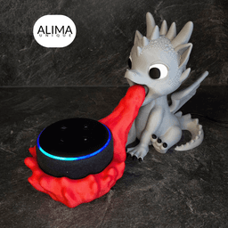 Little Dragon - suitable for Alexa echo dot 3 3d model