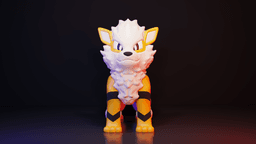 Arcanine Multiparts +3MF 3d model