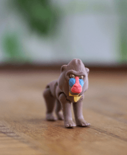 Mad Mandrill - Articulated Fidget Mandrill - Ludo flexy 3d model