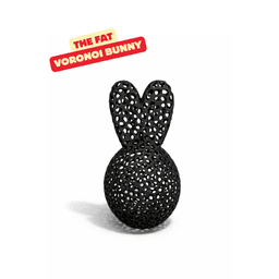 THE FAT VORONOI BUNNY / MODERN EASTER DECOR / VORONOI DECOR / MODERN / TABLEDECOR 3d model