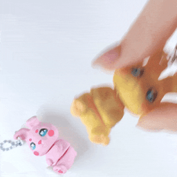 Boss Flexi Bunny Keychain, Egg / Sweet Heart / Just The Boss 3d model