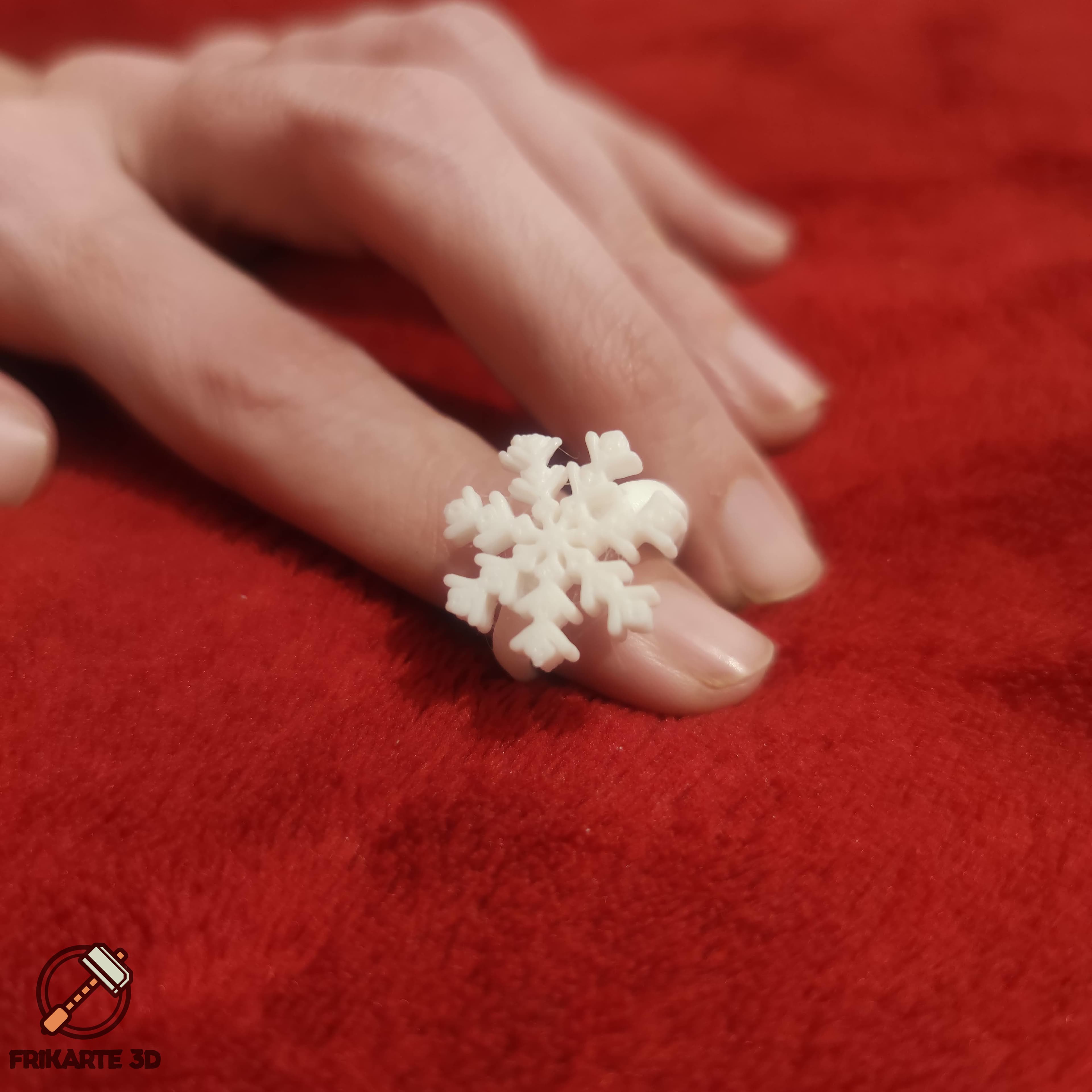 Snowflake Ring ❄💍 3d model