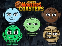 Universal Monsters Coasters - The Wolf Man 3d model