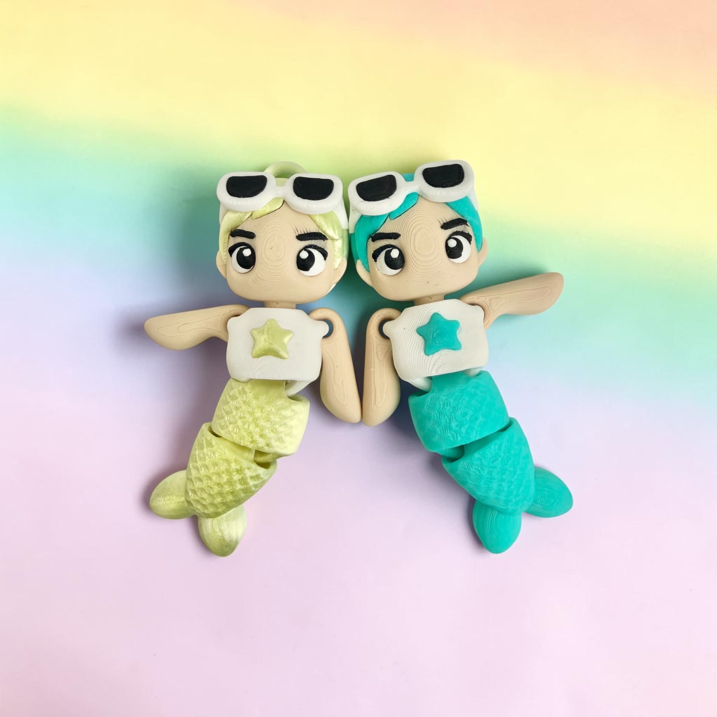 Kawaii (Cute) Summer Merman 3d model