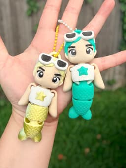 Kawaii (Cute) Summer Merman 3d model