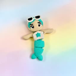 Kawaii (Cute) Summer Merman 3d model