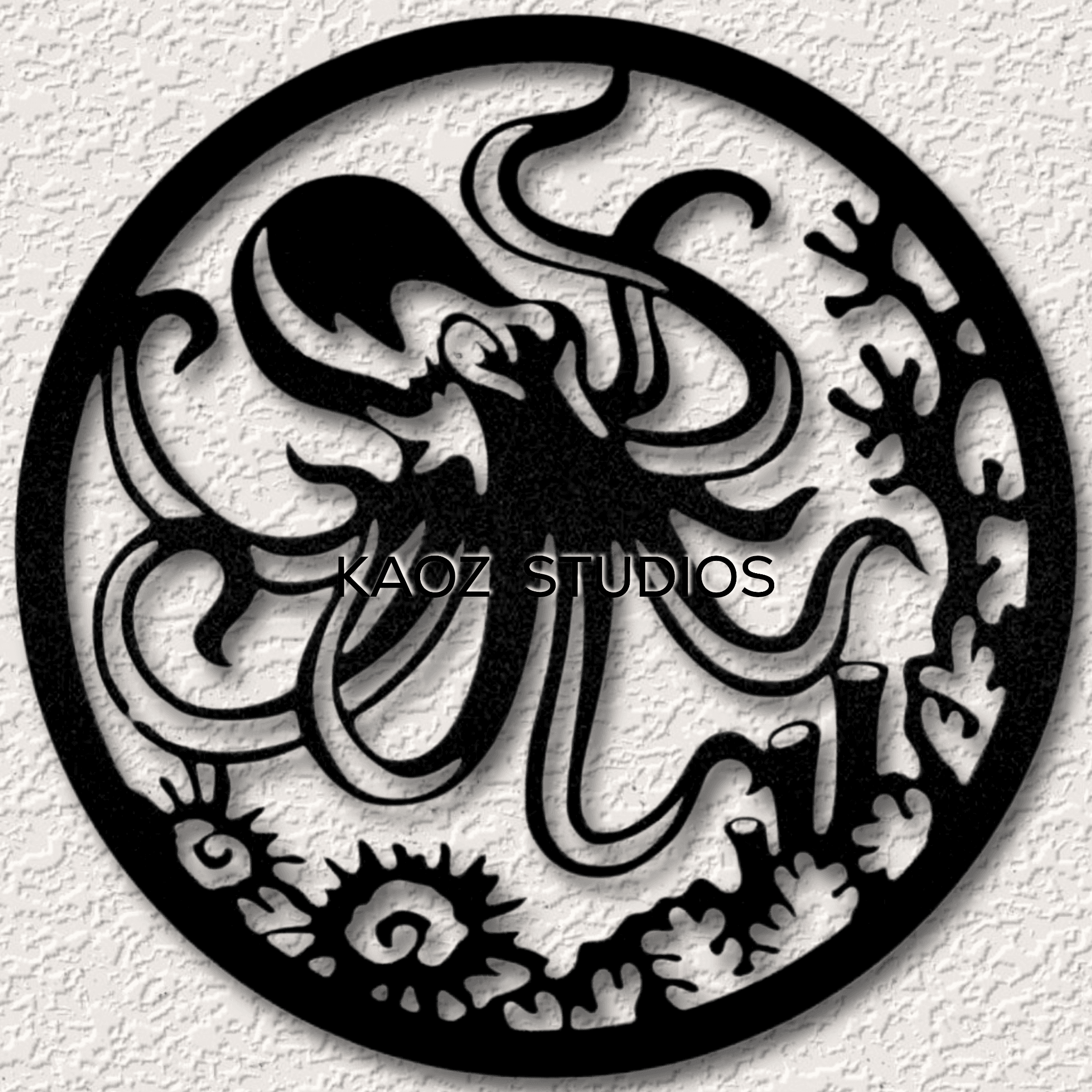 octopus wall art sea life wall decor ocean beach house decoration 3d model