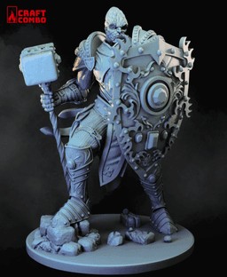 Goliath Paladin, Stone Giant Paladin - D&D Mini 3d model