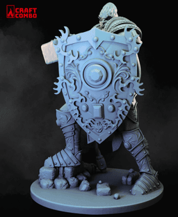Goliath Paladin, Stone Giant Paladin - D&D Mini 3d model