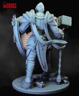 Goliath Paladin, Stone Giant Paladin - D&D Mini 3d model