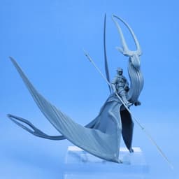 Void Pteradactyl and Rider - Kalan, Ait Alexon Air Cavalry and Stygian Alanqa (Pre-supported) 3d model