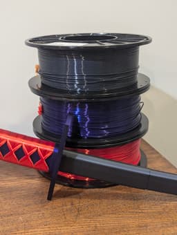 Used some Printed Solid Jessie Elixir on the AD5M
- Royal Ruby
- Nightshade
- Abyss 3d model