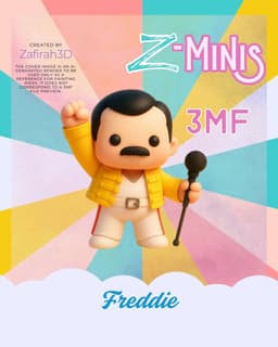 FREDDIE MERCURY 3MF VERSION 3d model