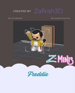 FREDDIE MERCURY 3MF VERSION 3d model