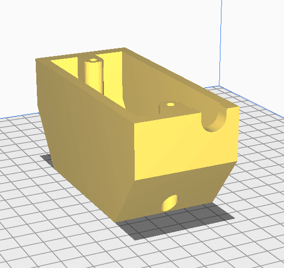 22mm Button enclosure(No supports, easy print) 3d model