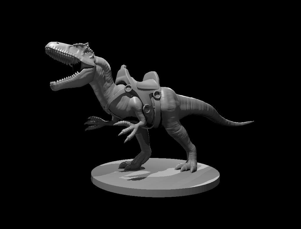 Allosaurus - Allosaurus Mount - 3d model render - D&D - 3d model
