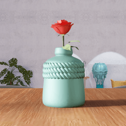 Round Rope Vase 3d model