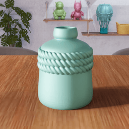 Round Rope Vase 3d model