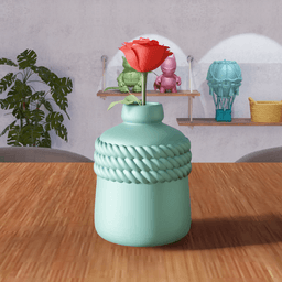 Round Rope Vase 3d model
