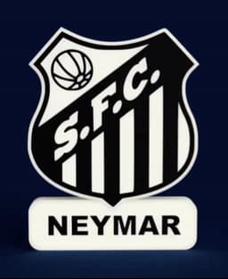 Santos F.C. Sign - LED Strip Compatible 3d model