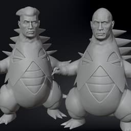 FREE Tyrani-Rock-Tar, Tyranitar The Rock / Pokemon 0 3d model