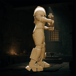 Armored Space Woman v 3d model