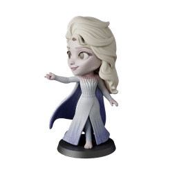 Elsa Frozen II – Free Sample STL | Full 14-Character Bundle on Profile 3d model