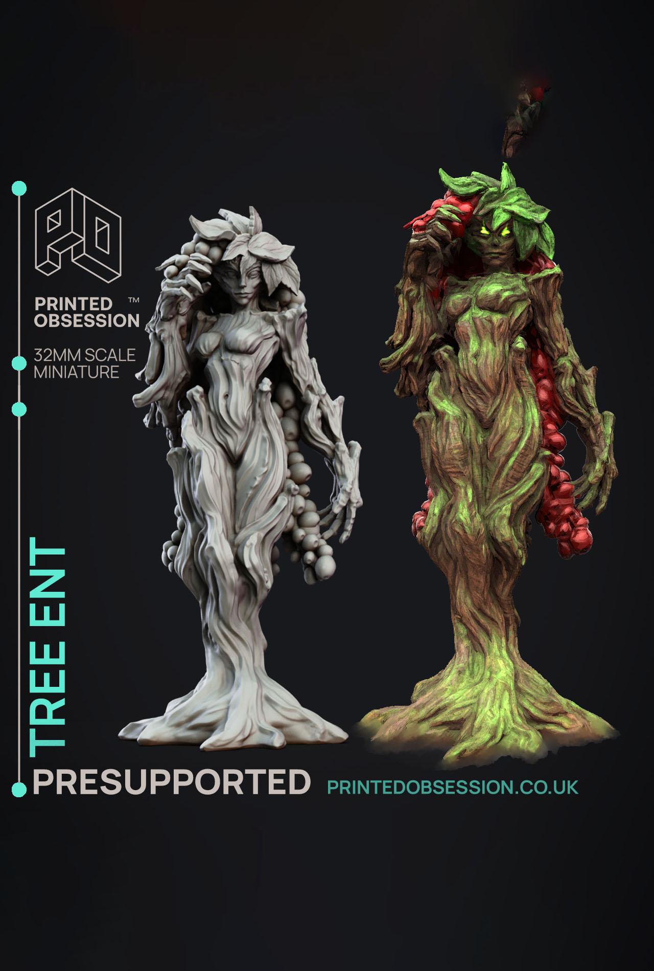 Tree Ent - Goblin Brewers - PRESUPPORTED - Illustrated and Stats - 32mm scale			 3d model