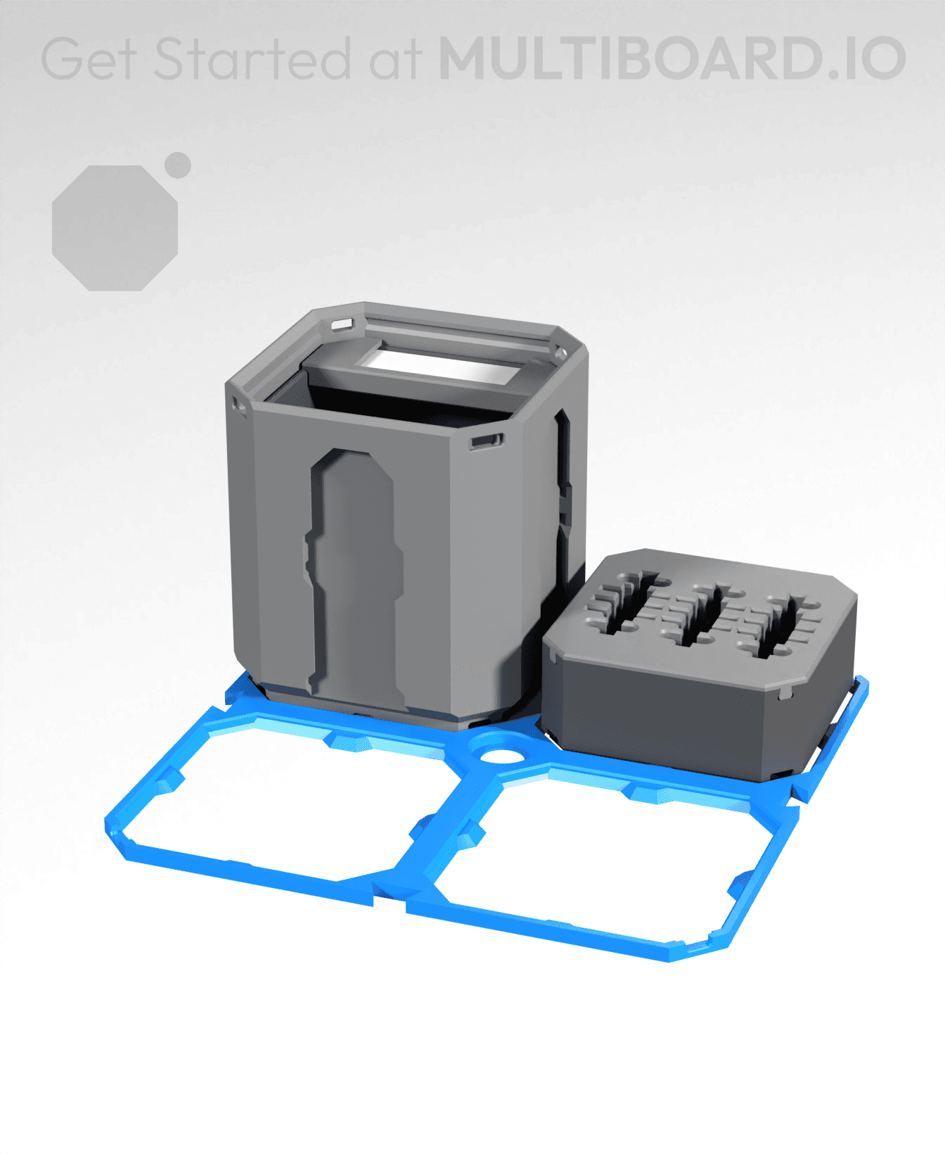 2x2 LU - Lite MultiBin Panel 3d model