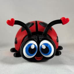 Ladybug Valentine STL File - Love Bug Hearts - NO AMS - COMMERCIAL USE 3d model