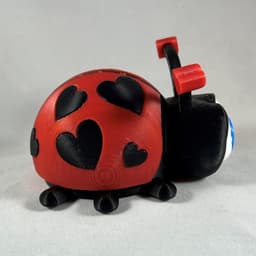 Ladybug Valentine STL File - Love Bug Hearts - NO AMS - COMMERCIAL USE 3d model