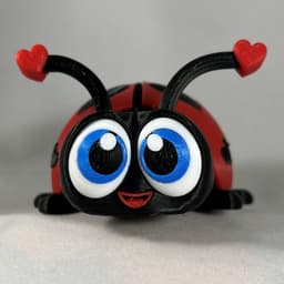 Ladybug Valentine STL File - Love Bug Hearts - NO AMS - COMMERCIAL USE 3d model
