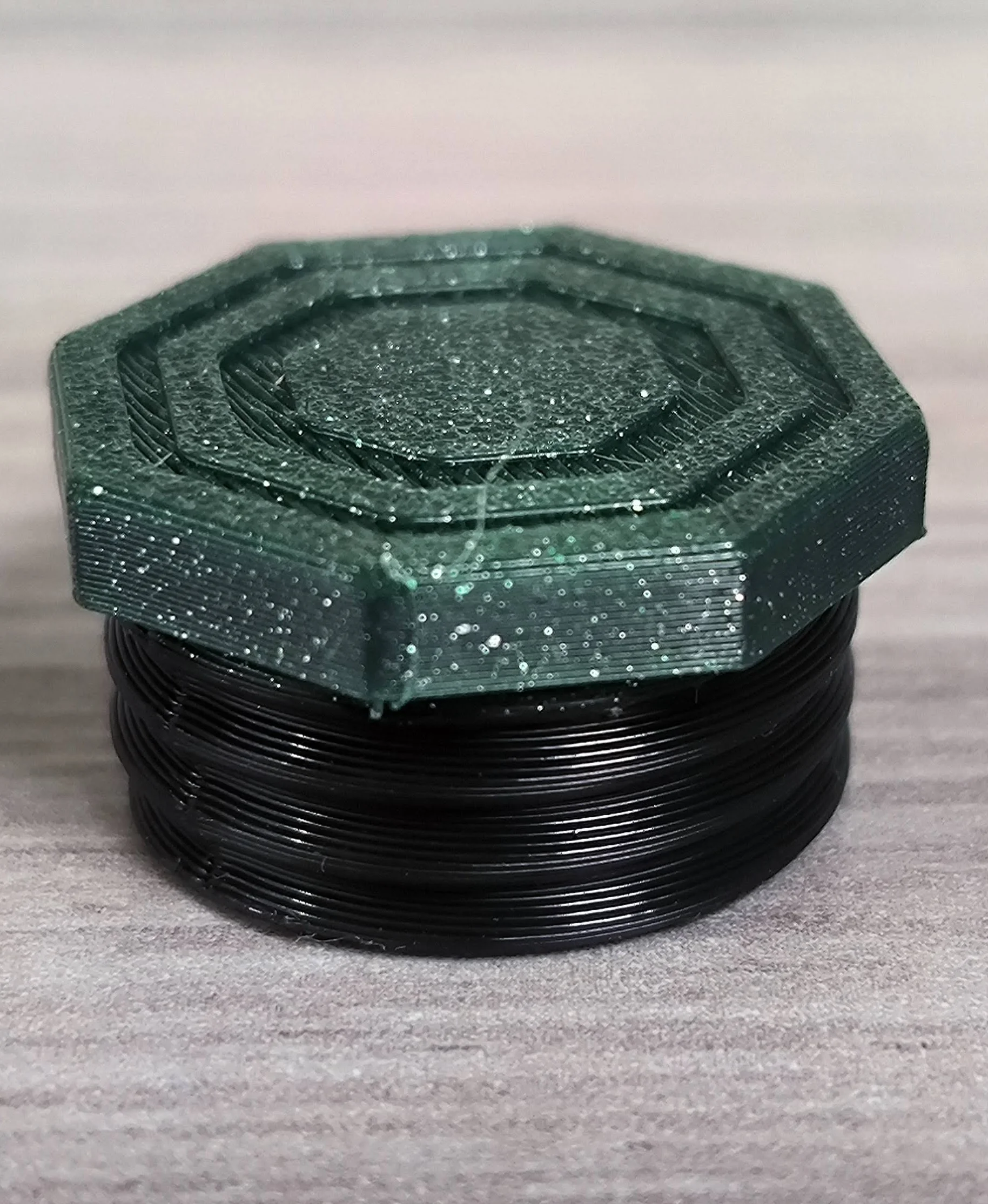 Bambu Lab, PLA Sparkle Green - Black.
