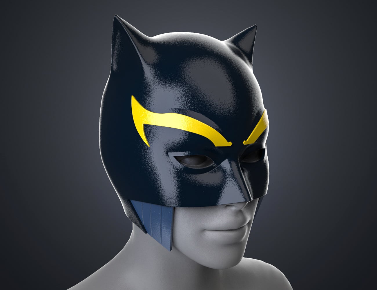 Hellcat Helmet - Marvel Comics 3d model
