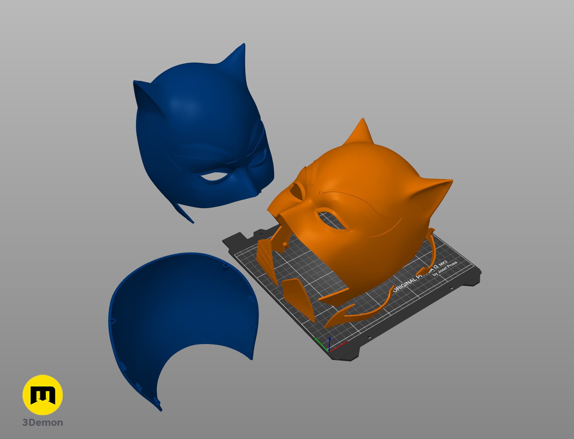 Hellcat Helmet - Marvel Comics 3d model