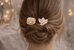 Rose & Lotus Hair Fork Set 3d model