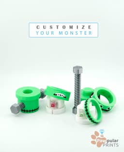 Buckle N' Shackle Collab - Franken Fidget 3d model