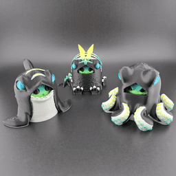 Squatchlings in Costumes - Chibi Cryptids 3d model