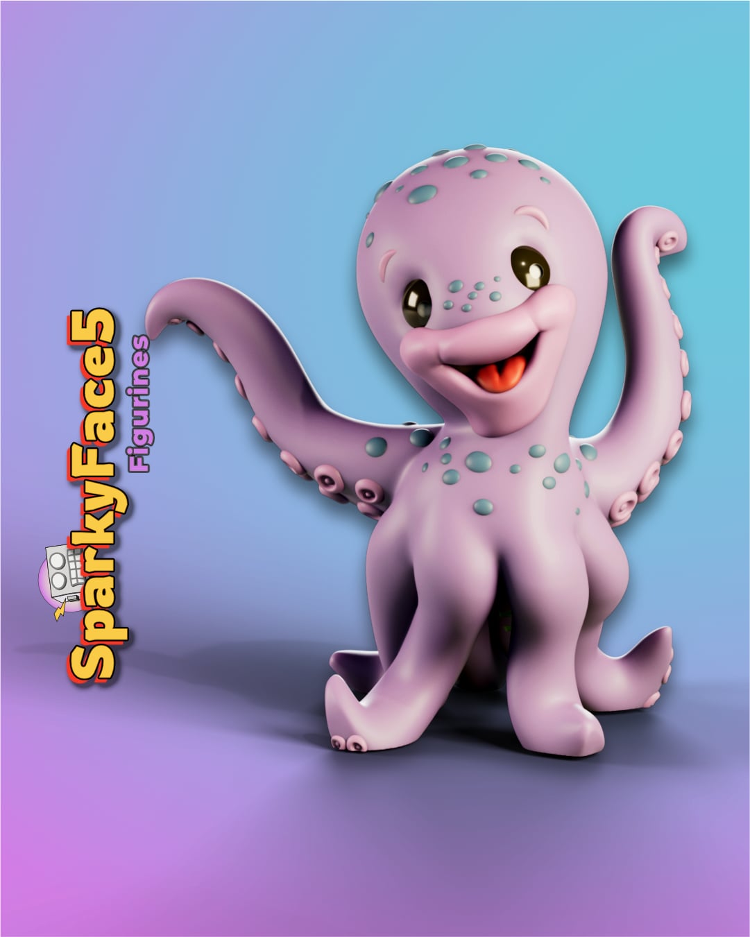 Happy Octopus 3d model