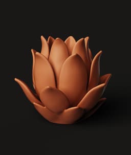 Lotus Flower Planter STL | Botanical 3D Print | Home Decor 3d model