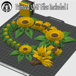 Sunflower Dragon-Articulated Dragon 3d model